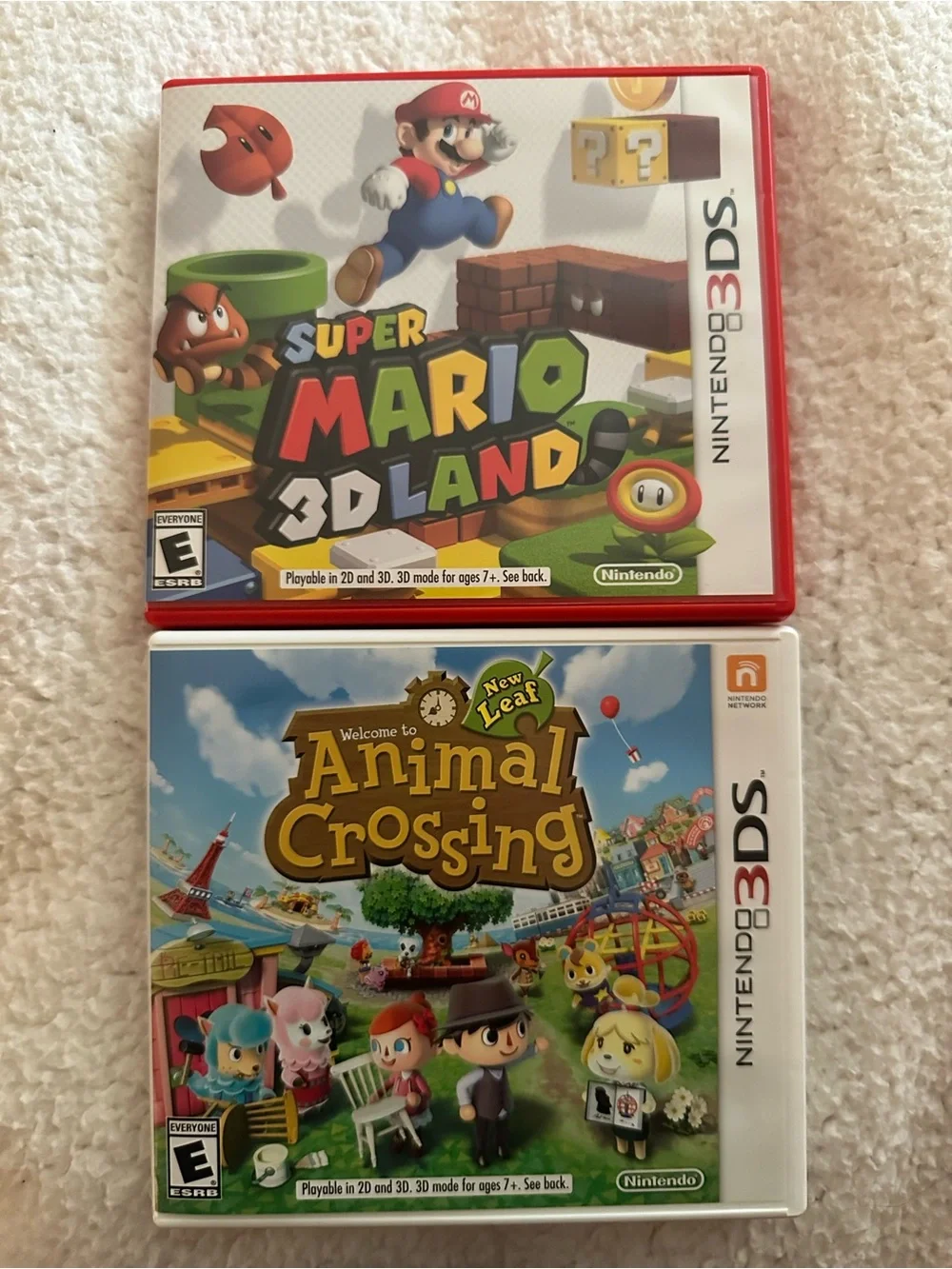 Nintendo 3DS Game Case Lot — Red and White Covers